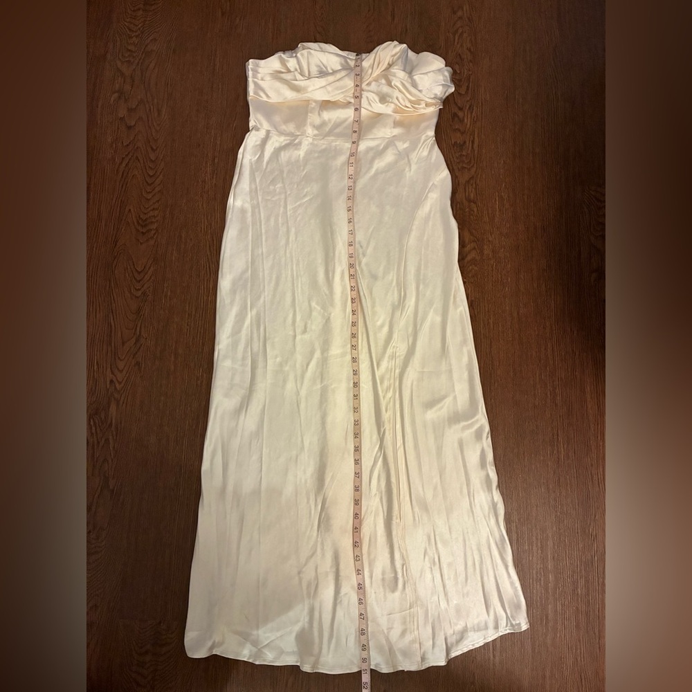 Selfie Leslie NWT Yvette Wrap Neckline Midi Dress in Oyster - XXL - Picture 15 of 16